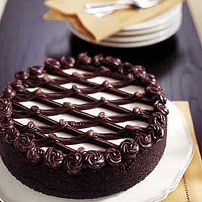"Delicious round shape chocolate cake-1kg - code C12 - Click here to View more details about this Product